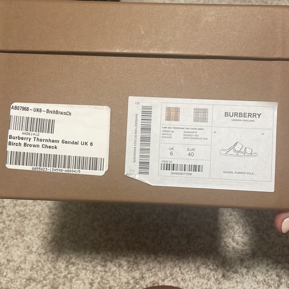 Burberry Double Strap Sandals - Picture 7 of 7